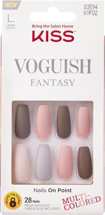 Produktbild Herba Kiss Voguish Nails - Chill Out (Kunstnägel, Rosa, Braun)