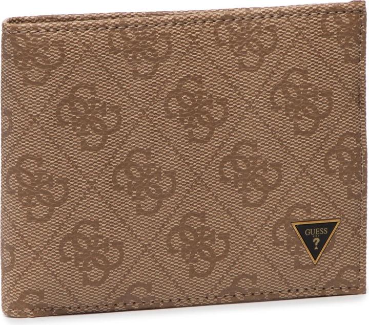 Actual product image Guess Vezzola, Textile Wallet, Small Billfold, SMVZLALEA20, Brown, For Men