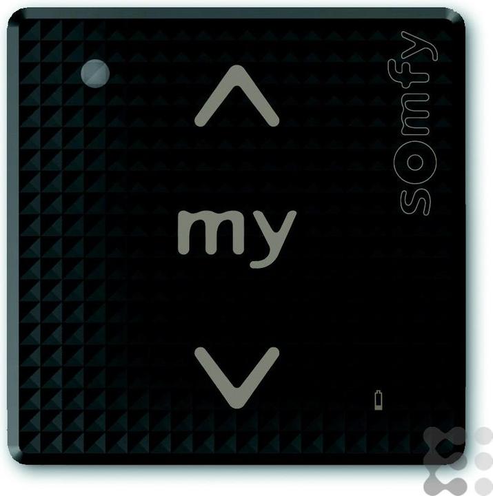 Produktbild somfy 1810902 Funkwandsender Smoove 1 IN RTS Black Shine 1-Kanal (Handsender)