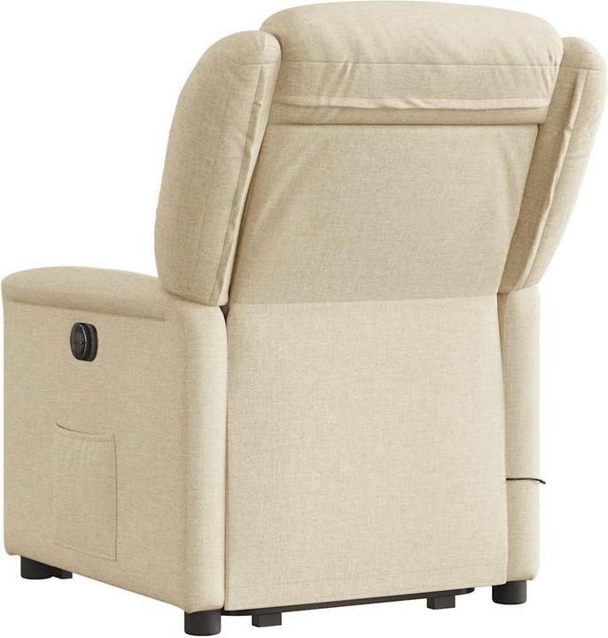 Immagine prodotto VidaXL Poltrona massaggiante con ausilio stand-up in tessuto crema