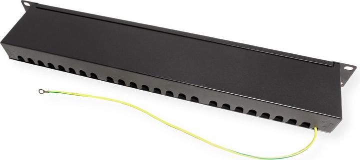 Produktbild Value 19"-Patchpanel Kat6A/Kl.EA 24 Ports geschirmt schwarz
