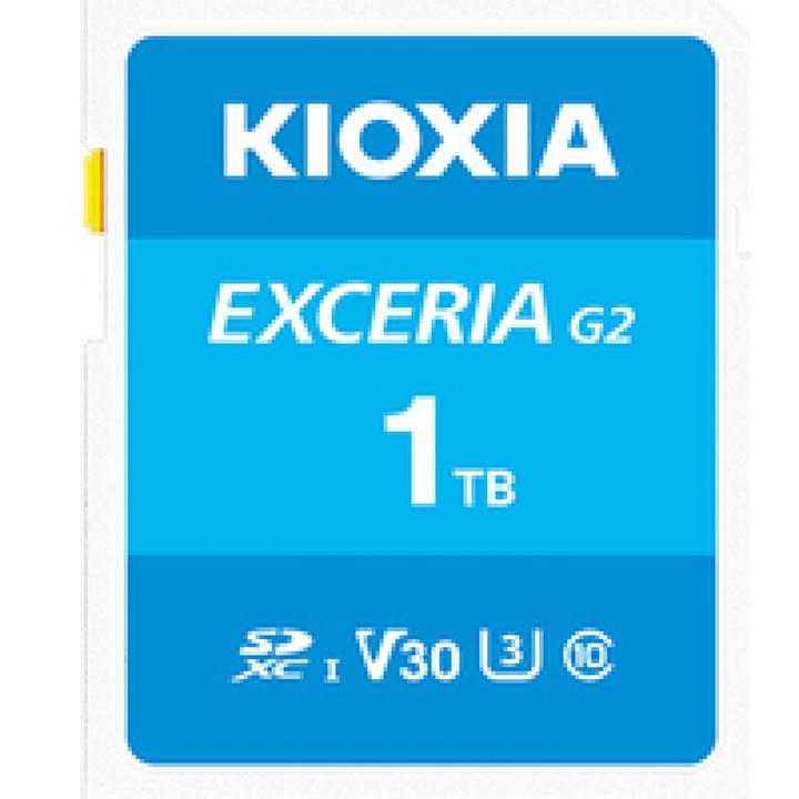 Actual product image Kioxia Exceria G2 SD Card 1TB (1000 GB, microSDXC, U3, UHS-I)