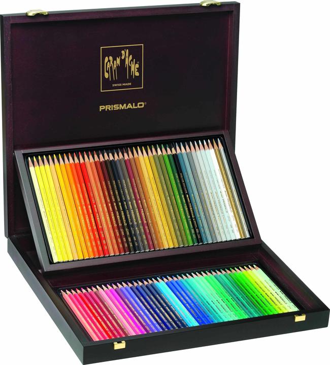 Actual product image Caran d'Ache Prismalo Aquarelle Holzkoffer (Multicoloured, Wood, 80 x)