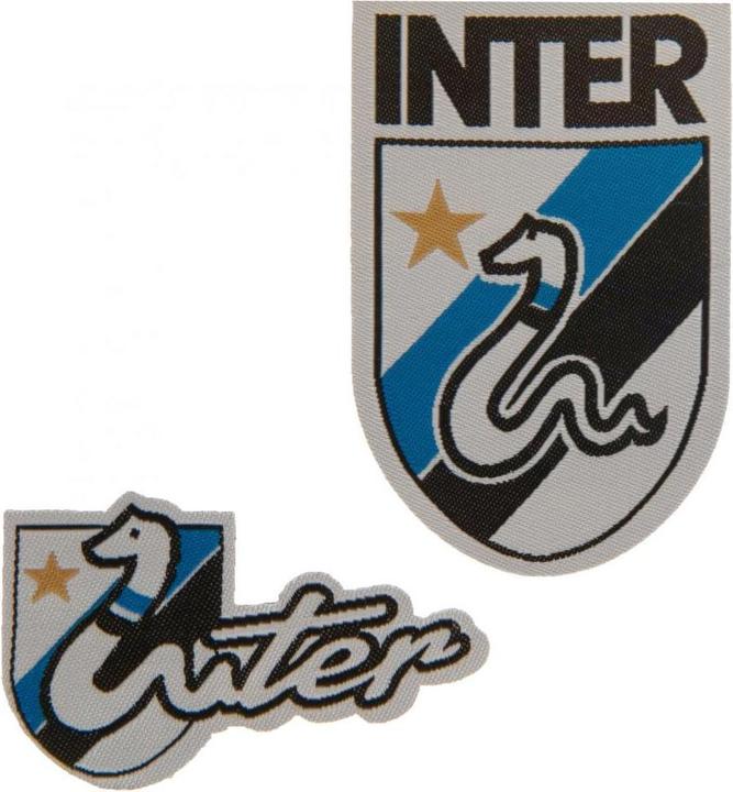 Produktbild Inter Milan FC Logo Aufnäher zum Aufbügeln Set 2erPack (2 x)