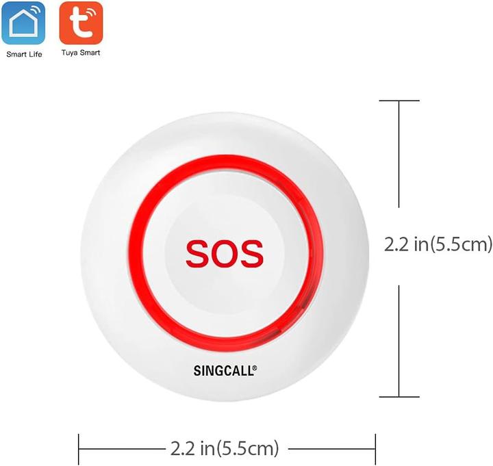 Actual product image Singcall WiFi emergency call device (iOS, Android)