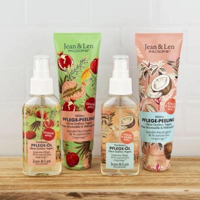Actual product image Jean & Len Coconut Sandalwood, Body Peeling, 125 ml (125 ml)
