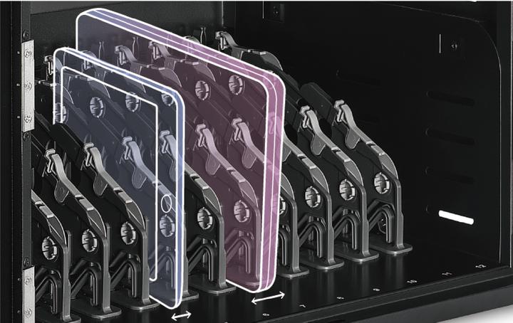 Produktbild AVerMedia X12 intelligenter Ladeschrank unterstützt bis zu 12 Geräte Laptops Chromebooks Tablets bis zu 3