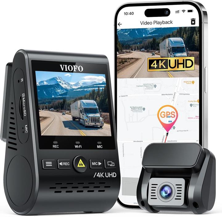 Image du produit Viofo A129 Pro 2CH Duo (Récepteur GPS, Écran intégré, WiFi, 4K)