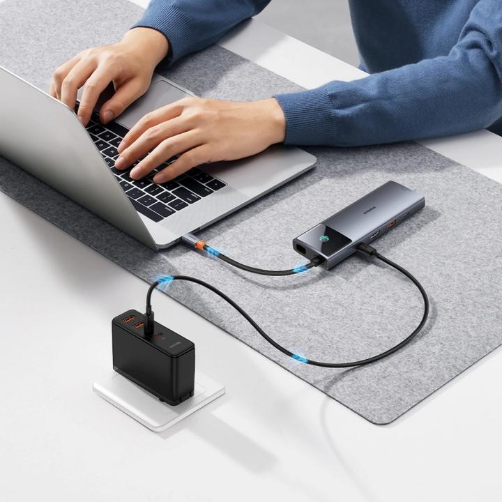 Actual product image Baseus 10in1 Hub Metal Gleam II Series (USB-C, 10 Ports)