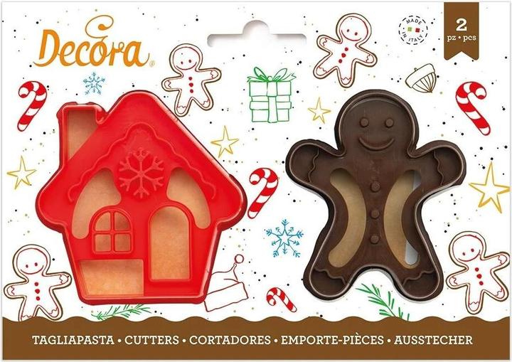 Produktbild Decora Guetzli-Ausstecher Lebkuchenmann und Haus