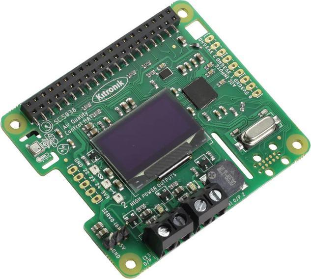 Actual product image Kitronik HAT air quality control for Raspberry Pi