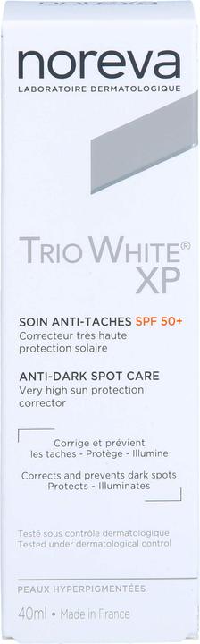 Actual product image Noreva TRIO WHITE XP 50+ (Sun cream face, SPF 50, 40 ml, 64 g)