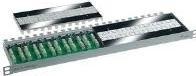 Actual product image Telegärtner 48.30cm (19") connection module,Cat.7 raw cable, 12-way, 1/2 U (Plastic cable ties, 483 mm, 1 pcs.)