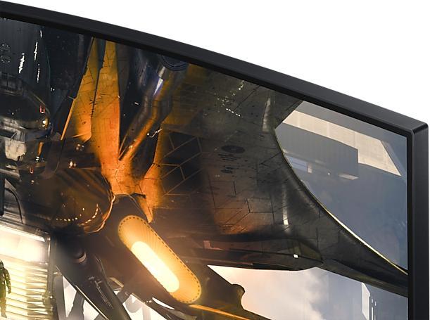Actual product image Samsung Odyssey G55A (2560 x 1440 pixels, 27")