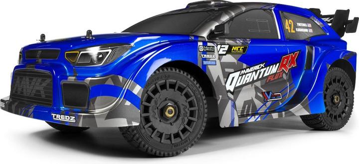 Maverick QuantumRX Flux 4S 1/8 4WD Rally Car RTR Blau (Brushless/Ohne Akkus, ohne Ladegerät) (RTR pronto all'uso)