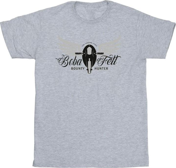 Star Wars The Book Of Boba Fett Legend Lives Ship Crest TShirt (S)