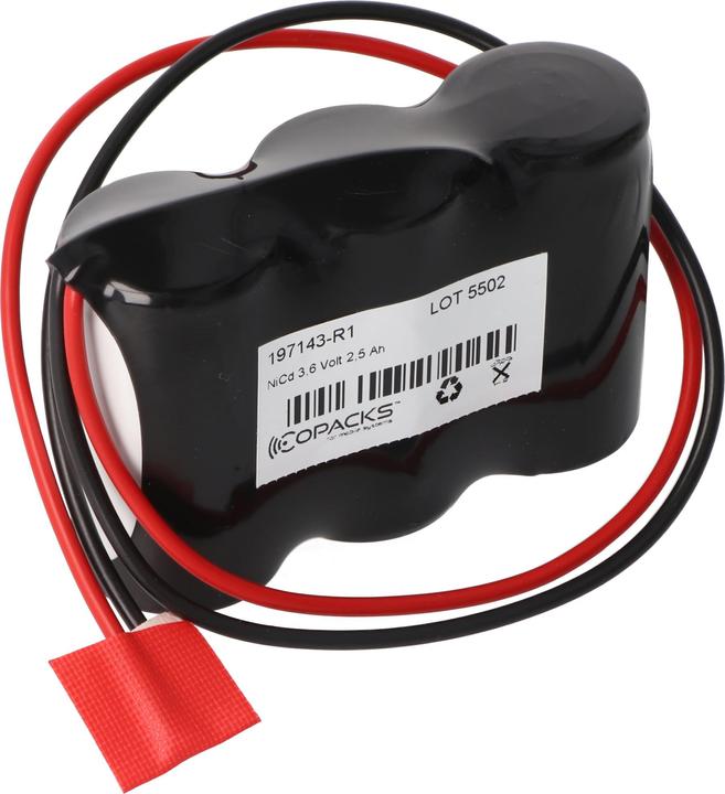 Image du produit AccuCell Notleuchtenakku F1x3 Baby C mit 200mm Kabel (2500 mAh, Chargeurs sans batterie)
