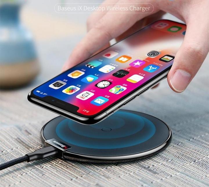 Image du produit Baseus Chargeur sans fil Qi en cuir