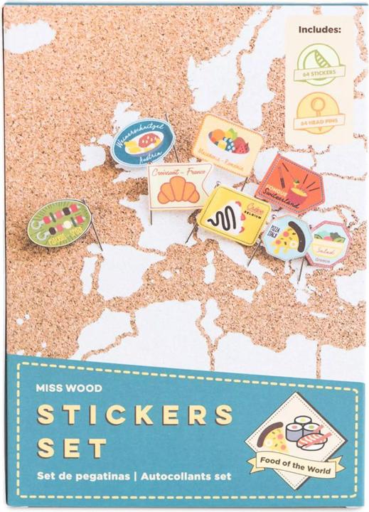 Produktbild Miss wood Sticker Set - Food of the World