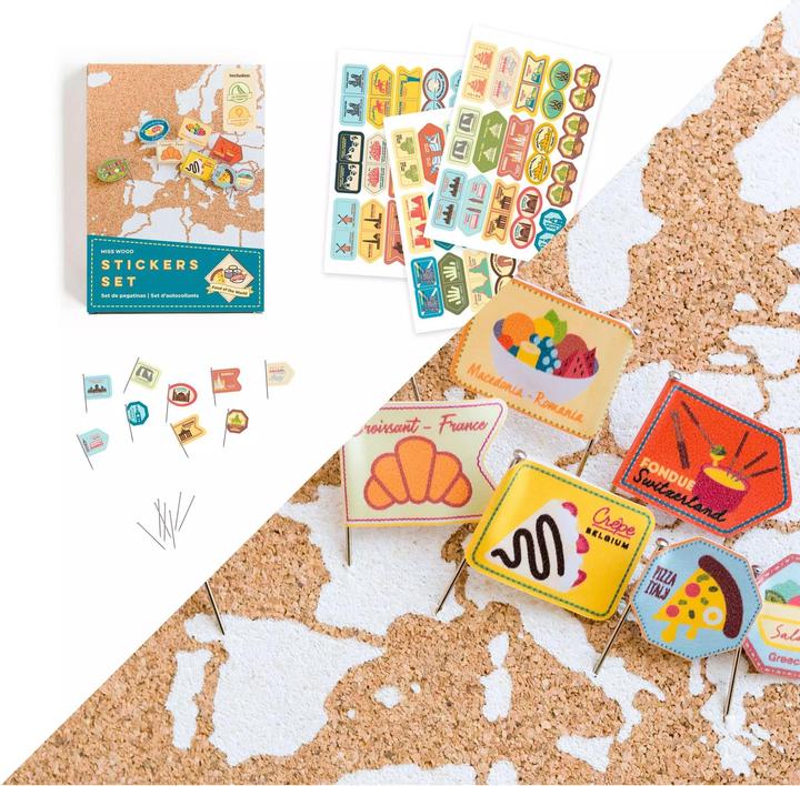 Produktbild Miss wood Sticker Set - Food of the World