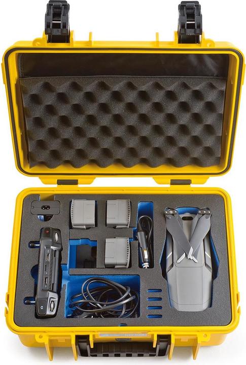 Actual product image B+W Outdoor case type 4000 Mavic 2 yellow (Drone case, DJI Mavic 2 Pro)