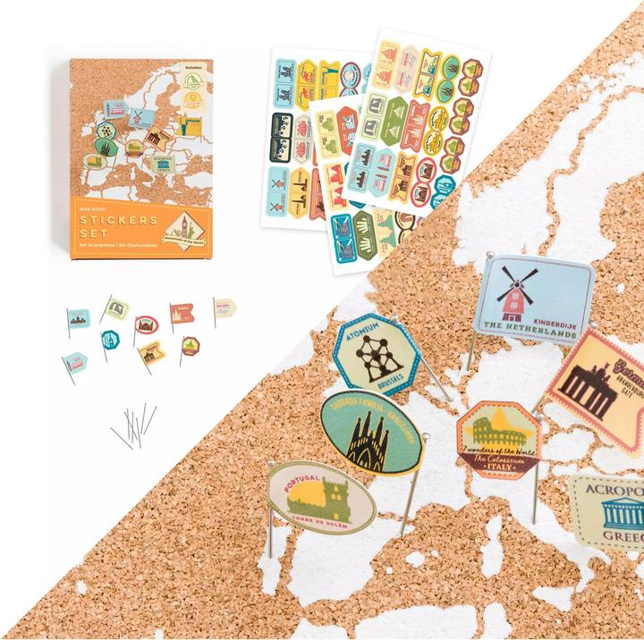 Produktbild Miss wood Sticker Set - Monuments of the World