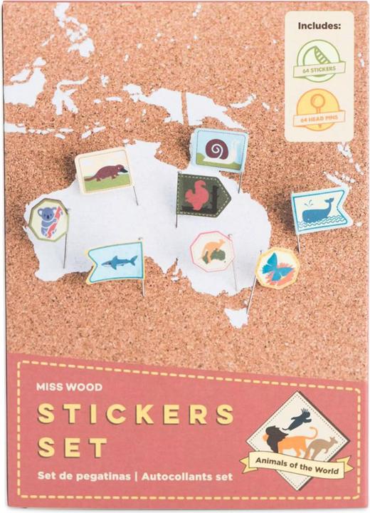 Image du produit Miss wood Sticker Set - Animals of the World
