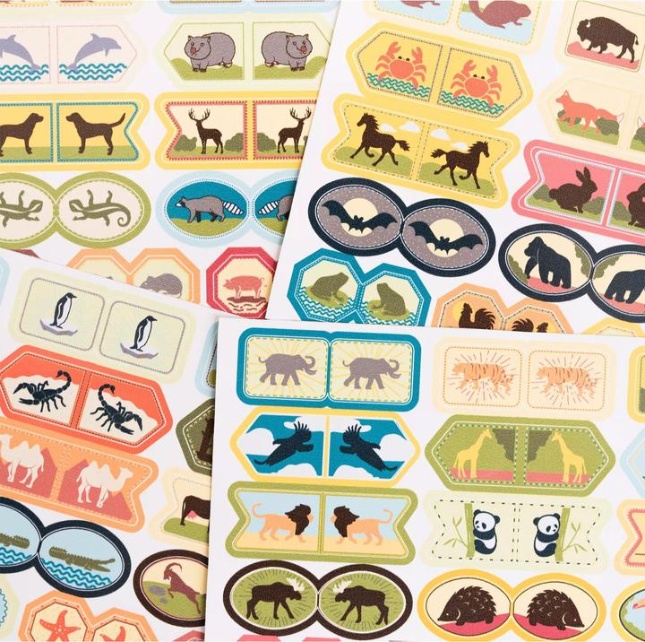 Miss wood Sticker Set - Animals of the World