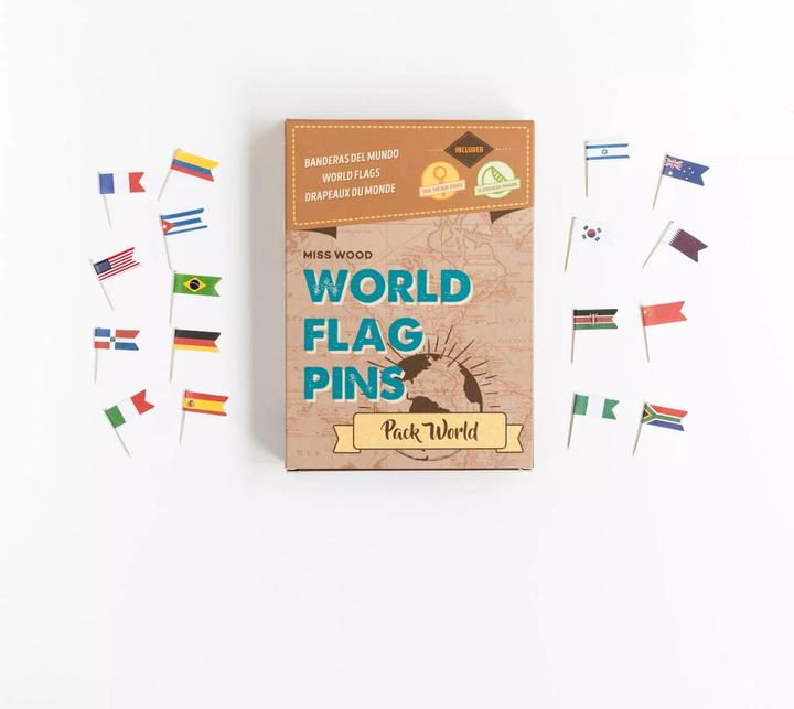 Miss wood country flags World Pack