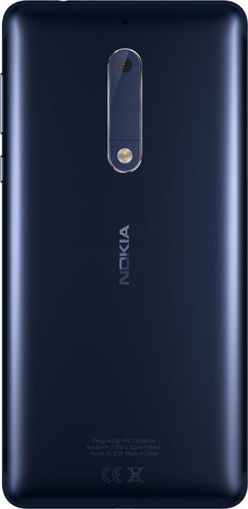 Actual product image Nokia 5 (16 GB, Tempered Blue, 5.20", Dual SIM + SD, 13 Mpx, 4G)