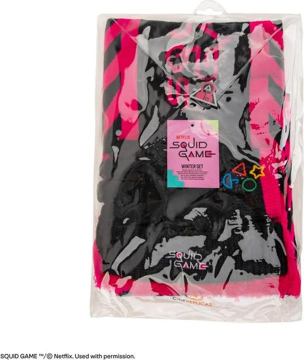 Image du produit Cinereplicas Écharpe Squid Game, bonnet, gants Set Squid Game