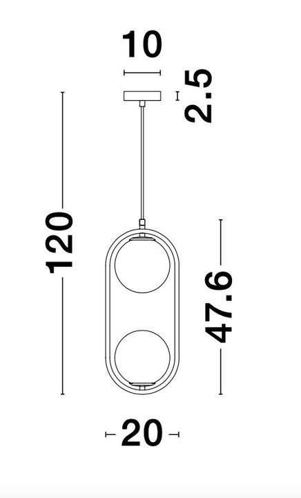 Actual product image Nova Luce Obitar (G9)