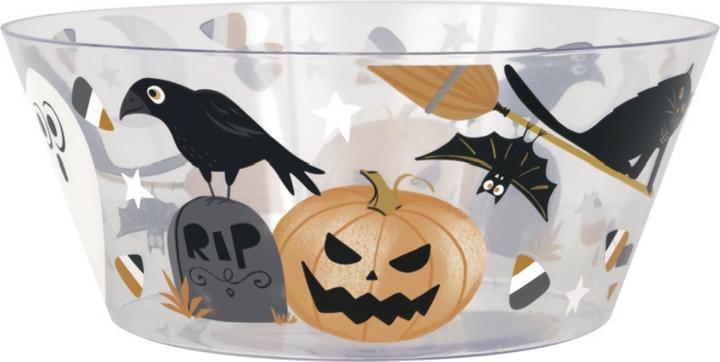 Actual product image Unique Halloween party bowl Bats & Boos serving bowl trick or treat (1 x)