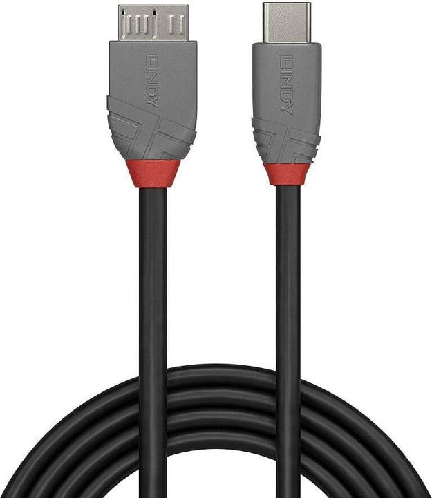 Produktbild Lindy USB 3.2 Typ C an Micro-B Kabel, Anthra Line (2 m)
