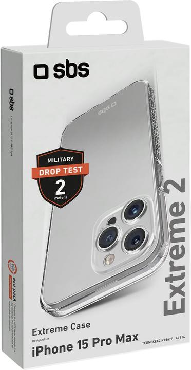 Actual product image SBS Extreme 2 Cover iPhone 15 Pro Max transp. (Apple iPhone 15 Pro Max)