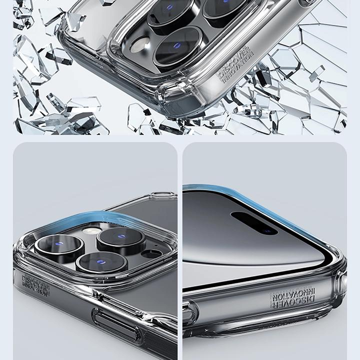 Actual product image Nillkin Nature Pro Magnetic Case with MagSafe for iPhone 16 Pro - Transparent&White (Apple iPhone 16 Pro)