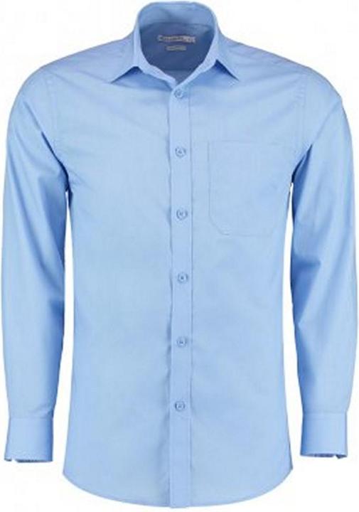 Produktbild Kustom Kit Langarm Tailored Poplin Hemd (48)