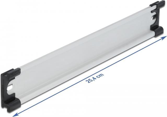 Immagine prodotto Delock Binario del cappello superiore 35 x 7,5 mm, 10 in alluminio, fori asolati