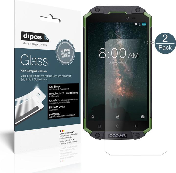 Actual product image Dipos Screen Protector Anti-Shock (2 Piece, Poptel P9000 Max)