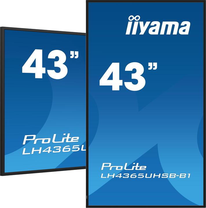 Immagine prodotto iiyama 43" 3840x2160, pannello UHD IPS, Haze 1%, 8 (3840 x 2160 pixel, 42.50")