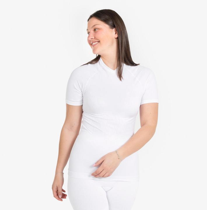 Produktbild Kipsta Damen/Herren Fussball Funktionsshirt kurzarm - Keepdry weiss (L)