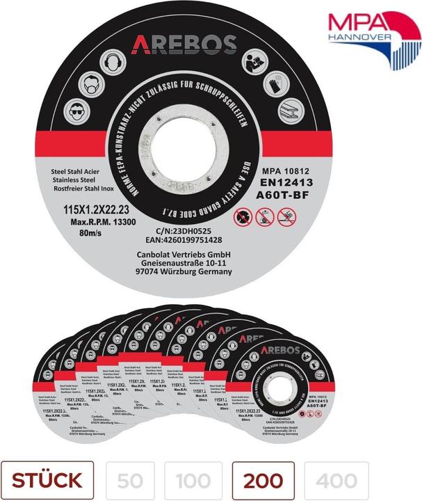 Produktbild Arebos Trennscheibe