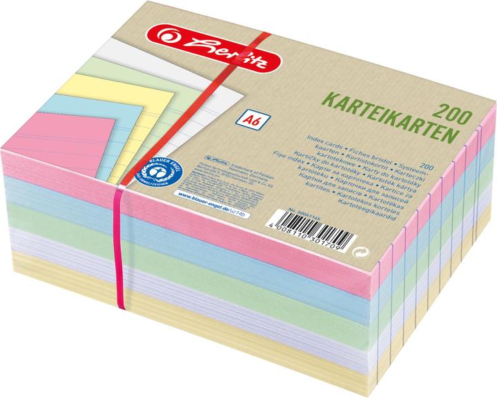 Actual product image Herlitz Index card (A6, 180 g/m², 180 x)