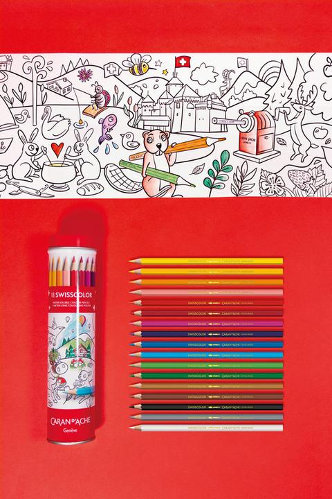 Immagine prodotto Caran d'Ache Swisscolor Metalldose Farbstifte (Multicolore, 18 x)
