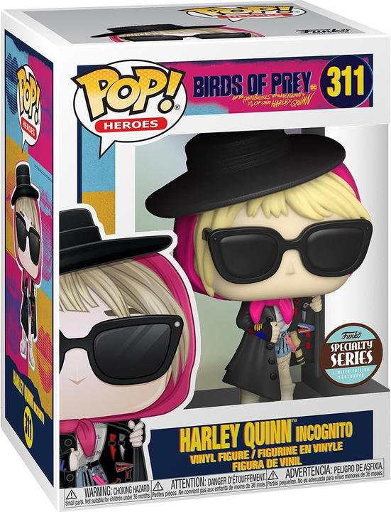 Actual product image Funko POP! Birds of Prey - Harley Quinn (Incognito) Excl