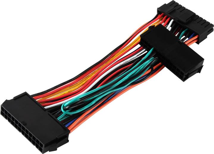 Immagine prodotto Silverstone SST-PP10 - Cavo adattatore di alimentazione, doppio 24 pin femmina + singolo 24 pin maschio, per Den