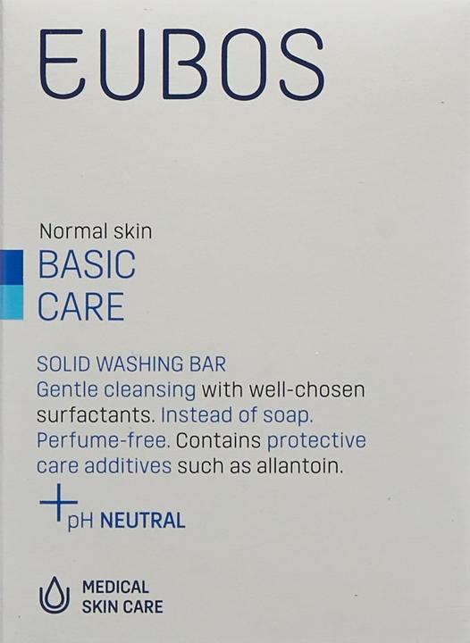 Actual product image Eubos Soap solid unscented blue (Soap lotion)