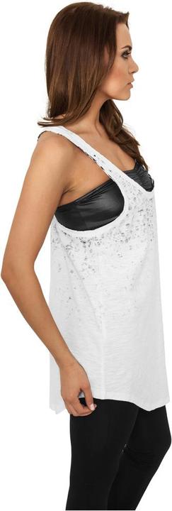 Actual product image Urban Classics Ladies Long Leo Print Loose Tank (XS)