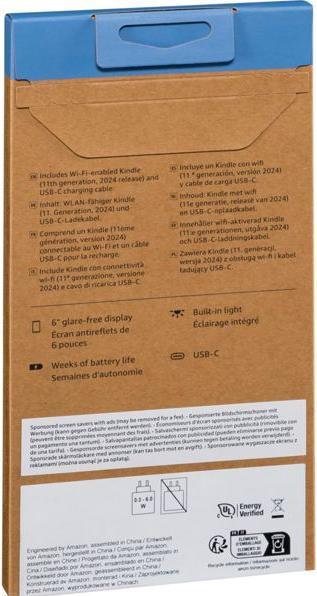 Image du produit Amazon Kindle 2024 (11e génération) (6", 16 Go, Noir)