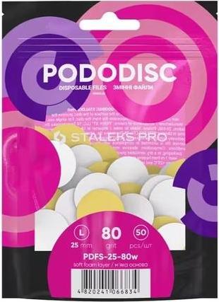 Immagine prodotto Staleks White Refill File Pads for Pedicure Disc Pro L 80 Grit (Elimina calli)